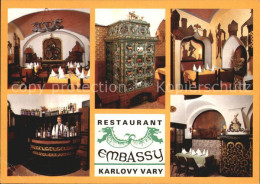 72543430 Karlovy Vary Restaurant Embassy Gastraum Kachelofen Bar  Karlovy Vary - Tschechische Republik