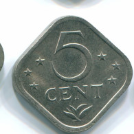 5 CENTS 1975 ANTILLAS NEERLANDESAS Nickel Colonial Moneda #S12255.E.A - Niederländische Antillen