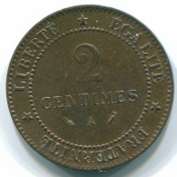 2 CENTIMES 1893 A FRANCE Pièce CERES XF+ #FR1206.29.F.A - 2 Centimes