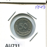 50 PFENNIG 1949 G BRD ALEMANIA Moneda GERMANY #AU731.E.A - 50 Pfennig