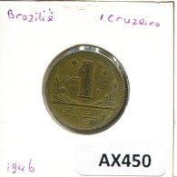 1 CRUZEIRO 1946 BBASILIEN BRAZIL Münze #AX450.D.A - Brasilien