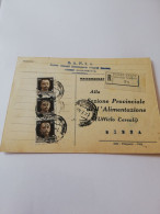 55C) Storia Postale Cartoline, Intero, Raccomandata - Poststempel