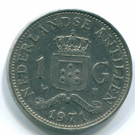 1 GULDEN 1971 NIEDERLÄNDISCHE ANTILLEN Nickel Koloniale Münze #S12005.D.A - Netherlands Antilles