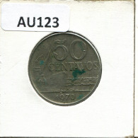 50 CENTAVOS 1970 BRAZIL Coin #AU123.U.A - Brasil