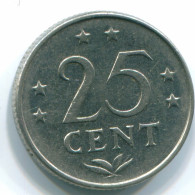 25 CENTS 1976 NIEDERLÄNDISCHE ANTILLEN Nickel Koloniale Münze #S11641.D.A - Niederländische Antillen