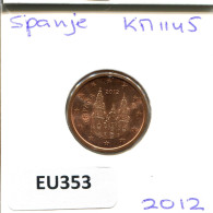 2 EURO CENTS 2012 ESPAÑA Moneda SPAIN #EU353.E.A - Spanien