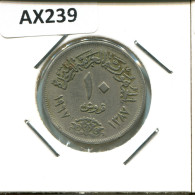 10 QIRSH 1967 EGIPTO EGYPT Islámico Moneda #AX239.E.A - Egipto