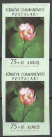 Turkey; 1962 Flowers ERROR "Imperf. Pair" - Ongebruikt