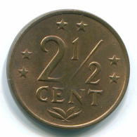 2 1/2 CENT 1971 NETHERLANDS ANTILLES Bronze Colonial Coin #S10487.U.A - Niederländische Antillen