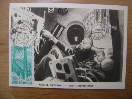SEVASTIANOF Carte Maximum Cosmonaute ESPACE Salon De L'aéronautique Bourget - Collections