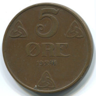 5 ORE 1941 NORWAY Coin #WW1036.U.A - Noruega