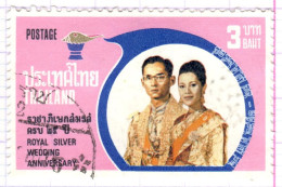 T+ Thailand 1975 Mi 751 Silberhochzeit - Tailandia