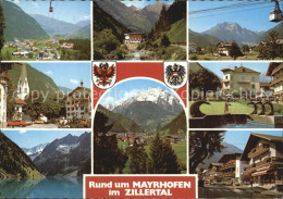 72543342 Mayrhofen Zillertal Panorama Hotel Seilbahn Dorfmotive Brunnen Mayrhofe - Autres & Non Classés