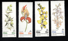 2031900350 1981 SCOTT 553 556 (XX)  POSTFRIS MINT NEVER HINGED - 10TH WORLD ORCHID CONF. - DURBAN - FLORA - ORCHIDS - Nuovi