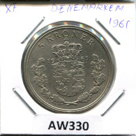 5 KRONER 1961 DINAMARCA DENMARK Moneda #AW330.E.A - Danimarca