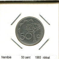 50 CENTS 1993 NAMIBIA Coin #AS396.U.A - Namibië