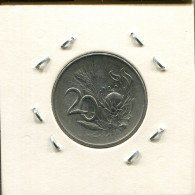 20 CENTS 1965 SUDAFRICA SOUTH AFRICA Moneda #AS276.E.A - Sudáfrica