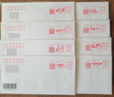 China Cover "Hangzhou Ancient Bridge" Postage Machine Stamped First Day Actual Delivery Seal (set Of 8 Pieces) - Ansichtskarten