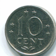 10 CENTS 1971 ANTILLAS NEERLANDESAS Nickel Colonial Moneda #S13466.E.A - Antillas Neerlandesas