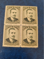 CUBA  NEUF  1959    GENERAL  ADOLFO  FLOR  CROMBET //  PARFAIT  ETAT  // 1er  CHOIX  // Bloc De 4 - Unused Stamps