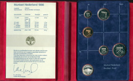 NIEDERLANDE NETHERLANDS 1986 MINT SET 5 Münze SILBER MEDAL PROOF #SET1138.16.D.A - Mint Sets & Proof Sets