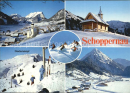 72543207 Schoppernau Vorarlberg Panorama Kapelle Diedamskopf Teilansicht Schoppe - Autres & Non Classés