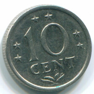 10 CENTS 1971 NIEDERLÄNDISCHE ANTILLEN Nickel Koloniale Münze #S13457.D.A - Antille Olandesi