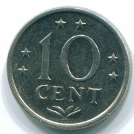 10 CENTS 1971 NIEDERLÄNDISCHE ANTILLEN Nickel Koloniale Münze #S13388.D.A - Antille Olandesi