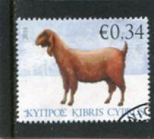 CYPRUS - 2010  34c  GOAT  FINE USED - Used Stamps