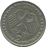 2 DM 1971 D T.HEUSS BRD ALEMANIA Moneda GERMANY #AG235.3.E.A - 2 Marcos