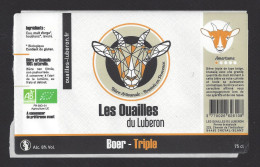 Etiquette De Bière Boer Triple  -  Brasserie  Les Ouailles Du Luberon  à  Cheval Blanc   (84) - Beer