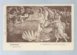 CPA - Arts - Tableaux - Firenze - S. Botticelli - La Nascita Di Venere - Non Circulée - Peintures & Tableaux