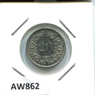 20 RAPPEN 1975 SWITZERLAND Coin #AW862.U.A - Other & Unclassified
