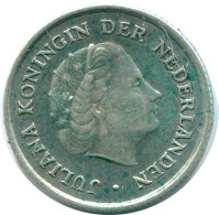 1/10 GULDEN 1960 NETHERLANDS ANTILLES SILVER Colonial Coin #NL12279.3.U.A - Antille Olandesi