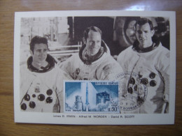 IRWIN WORDEN SCOTT Carte Maximum Cosmonaute ESPACE Salon De L'aéronautique Bourget - Collezioni