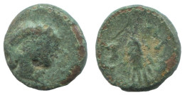 Authentique ORIGINAL GREC ANCIEN Pièce 1g/10mm #AA246.15.F.A - Griechische Münzen