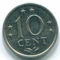 10 CENTS 1971 NETHERLANDS ANTILLES Nickel Colonial Coin #S13411.U.A - Nederlandse Antillen