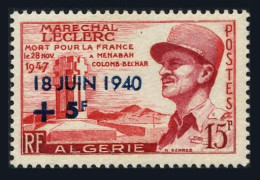 Algeria B90,MNH.Michel 367. General De Gaulle,Free France,1957.Jacques Leclerc. - Algeria (1962-...)