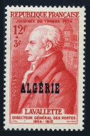 Algeria B71,lightly Hinged.Mi 320. Stamp Day 1954.Count Antoine De La Vallete. - Algerien (1962-...)