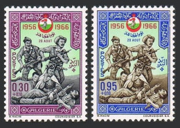 Algeria B99-B100,MNH.Michel 458-459. Day Of The Moudjahid,1966. - Algerije (1962-...)