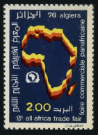 Algeria 576,lightly Hinged.Michel 686. 2nd Pan-African Commercial Fair,1976.Map. - Algerije (1962-...)