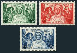 Algeria 226-228, MNH. Michel 283-285. UPU-75, 1949. Peoples Of The World. - Algeria (1962-...)