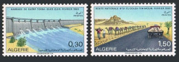 Algeria 415-416,MNH.Michel 521-522 Irrigation Dam;Highway,truck,Caravan.1969. - Algerije (1962-...)
