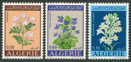 Algeria 479-481,MNH.Michel 589-591. Flowers 1972.Jasmine,Violets,Tuberose. - Algeria (1962-...)