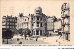 AAFP4-34-0313 - BEZIERS - Place De L'Hôtel De Ville Et Grand Poste - Beziers