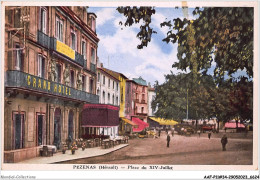 AAFP11-34-1011 - PEZENAS - Place Du XIV Juillet - Grand Hôtel - Pezenas