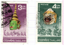 T+ Thailand 1975 Mi 758-59 Masken - Tailandia