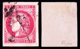 France N° 49 Obl. GC  4 Très Grandes Marges - Signé Calves - Superbe - 1870 Emisión De Bordeaux