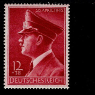 Deutsches Reich 813y  A.Hitler  MLH Falz * - Ongebruikt
