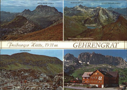 72542630 Freiburgerhuette Gehrengrat Rote Wand Roggalspitze Hoher Riefler Freibu - Sonstige & Ohne Zuordnung